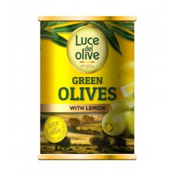 LUCE DEL OLIVE žaliosios alyvuogės su citrinų įdaru, 280 g.