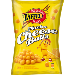 TAFFEL NACHO CHEESE BALLS, 165 g