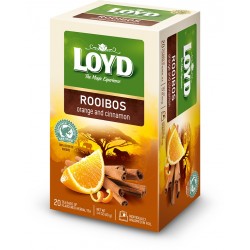 LOYD красный чай со вкусом апельсина и корицы, 20 шт
