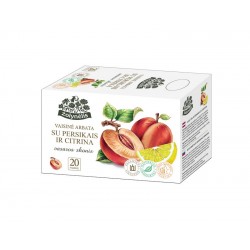 ŽOLYNĖLIS vaisinė arbata su persikais ir citrina, 20 vnt.
