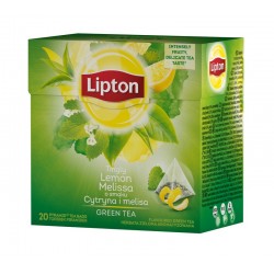 LIPTON žalioji arbata (citrinos ir melisų skonio), 20 vnt.