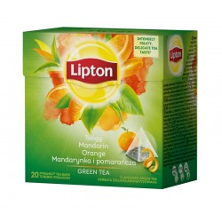 LIPTON žalioji arbata (mandarinų ir apelsinų sk.), 20 vnt.