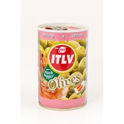 Зеленые оливки ITLV с креветочной начинкой, 300 г